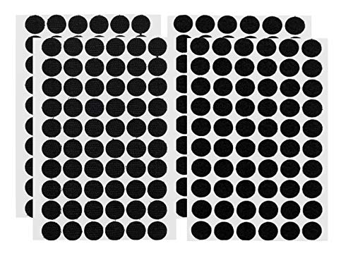 Preisvergleich Produktbild Klett SCHWARZ 2x 60 Paar I Klettverschluss Klettpunkte klein Rund 15 mm 240 Stück Flausch u. Haken Selbstklebend Doppelseitig Klebend Klebepunkte kleine Klettpunkte Durchmesser Ø 15mm auf Karte