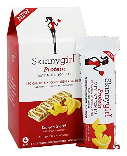 Skinny Girl Nutrition Bar, Lemon Swirl, 1 Pack of 4 Bars