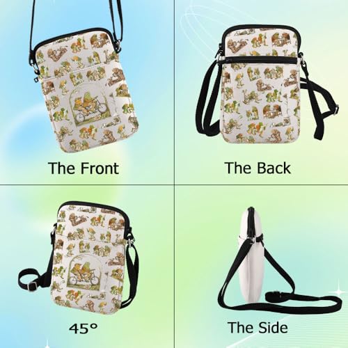 G2TUP Funny Frog Crossbody Bag Cartoon Movie Lover Gift Toad Character Shoulder Bag Frogs Movie Merchandise3