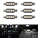 6 x Car Dome 5050 SMD LED Canbus Bombilla Interior del adorno LED 42MM Blanco LD308