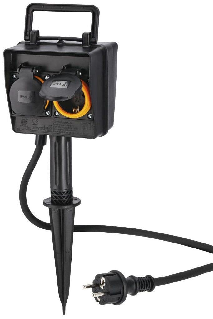 Hama Gartensteckdose, 2-fach, IP44