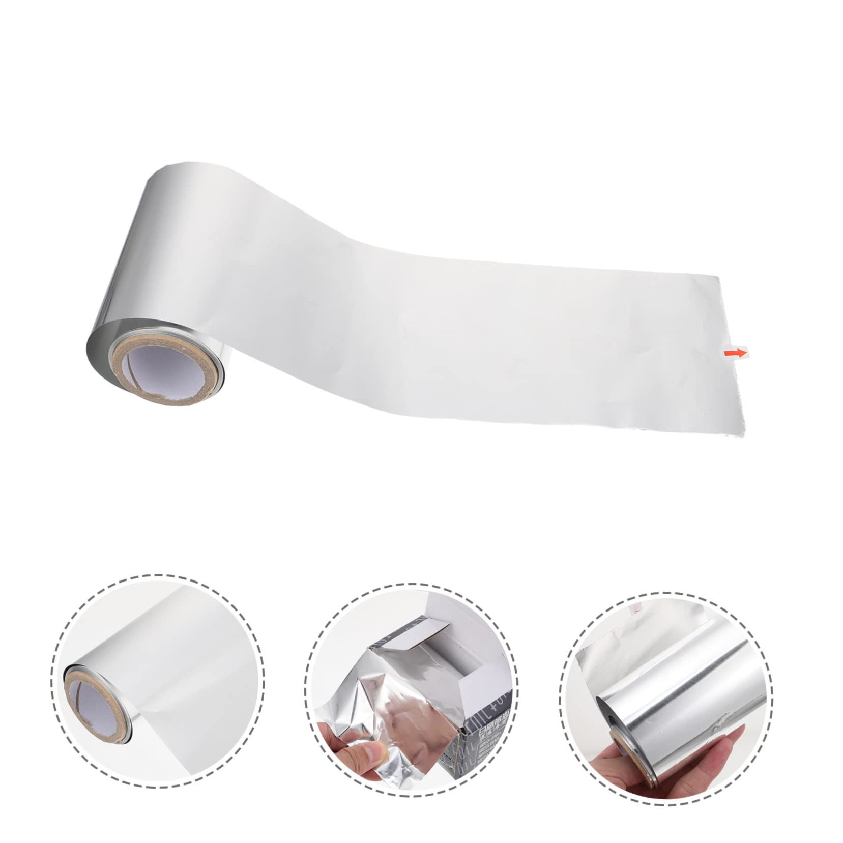 IWOWHERO Aluminum Foil Sheets for Hair Highlighting Heavy Duty Tin Foil 50m Tear Ideal for Salon Diy Projects