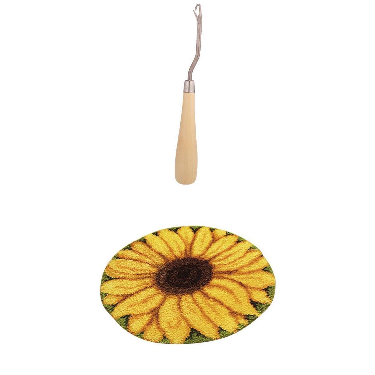 CLUB BOLLYWOOD The Style Sutra Rug Making Kits DIY Flower Embroidery Cushion Wooden Bent Latch Hook Tool|Crafts | Needlecrafts & Yarn | Rug Making | Latch Hooking-image-43