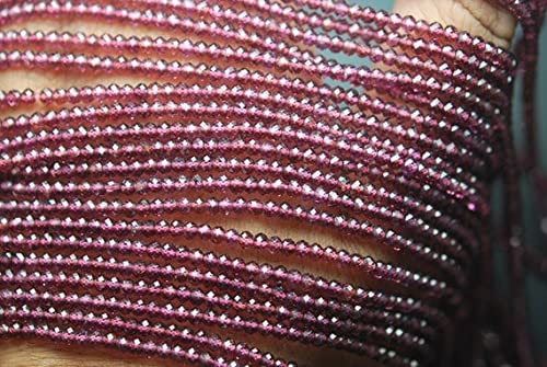 Grenat rhodolite naturel en rondelles de 3.10mm pour créer vos bijoux bohèmes chic au quotidien