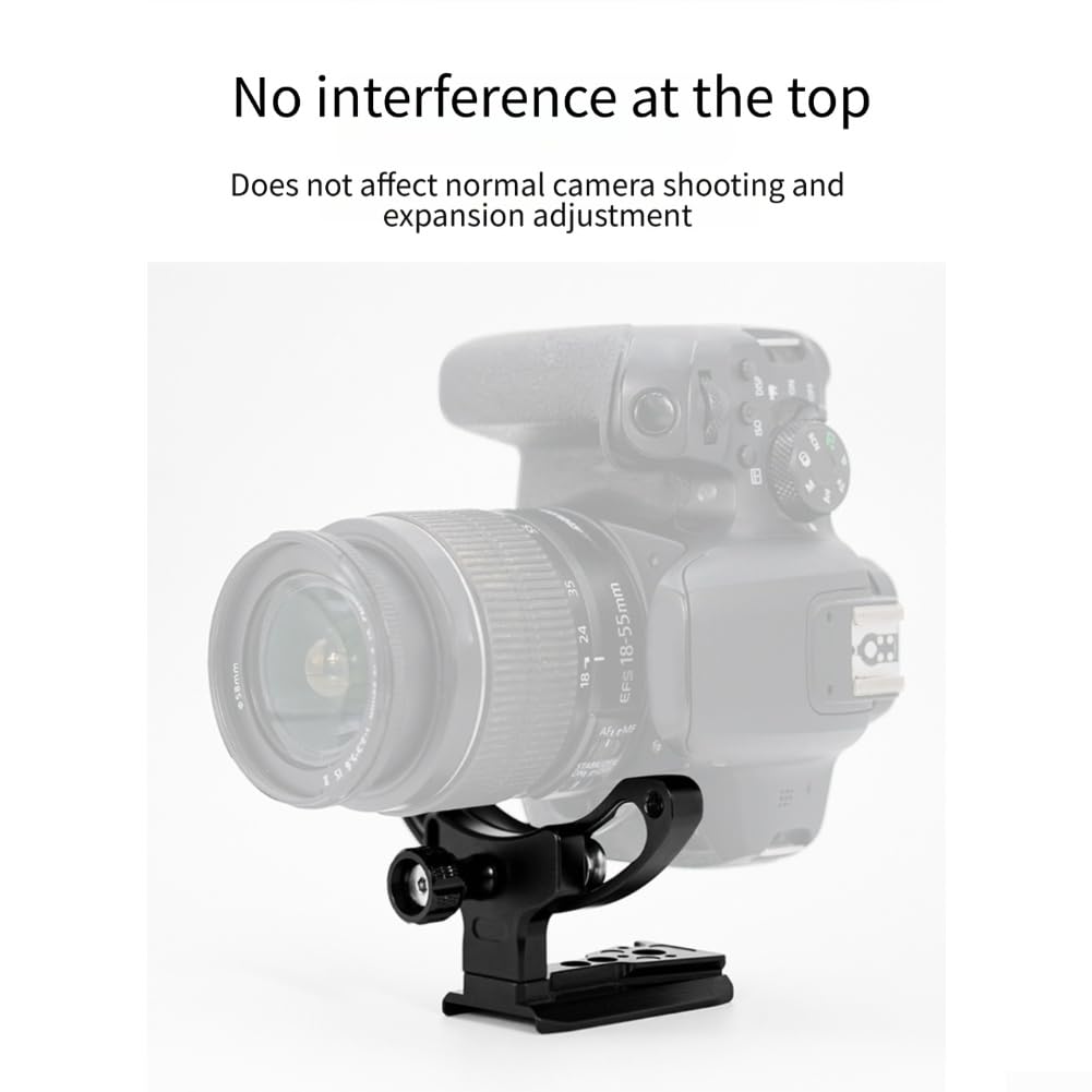 Supporto verticale a sgancio rapido in lega di alluminio per fotocamere