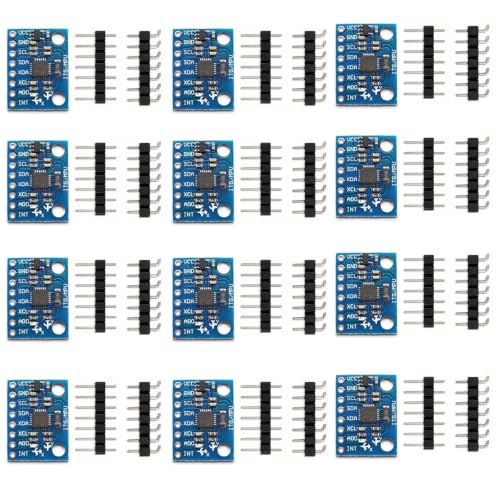 hiBCTR 12-Pack GY-521 MPU-6050 6-Axis Accelerometer Gyroscope