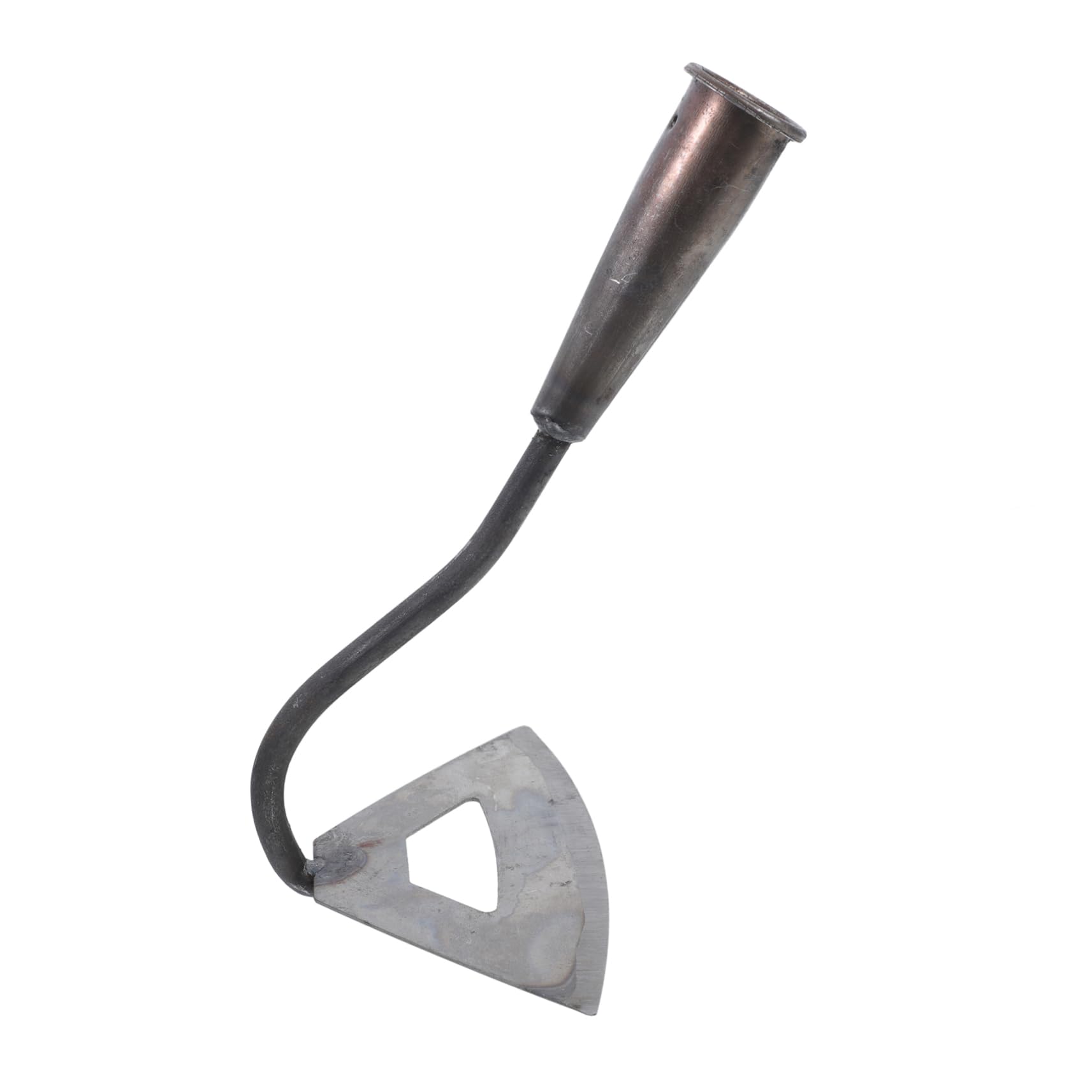 Holibanna Hoe Farm Tool Grub Hoe Hand Hoe Tool Hand Held Hoe Weeding Hoe Garden Tool Heavy Duty Garden Hoe Chopping Hoe Grubbing Hoe Tools for Gardening Garden Edger Tool Silver Iron