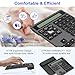 Bluetooth/2.4G Wireless Number Pad with Calculator - Wireless Numeric Keypad Slim 34-Keys External Numpad Keyboard Data Entry + Calculation 2in1 Number Pad for Laptop Desktop PC Smartphone