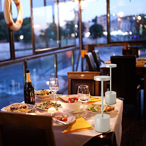 Tbbga Q001CH Cordless Table Lamps Set Of 2, 5000Mah Rechargeable Battery Powered Lamp,Led Table Lamp,3 Color Stepless Dimming Portable Table Light For Outdoor/Indoor/Restaurant/Home. thumb #4