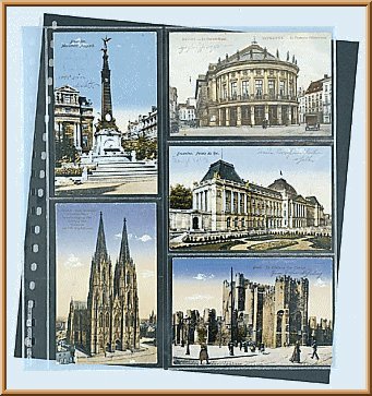 Feuilles Lindner 826 pour cartes postales à l'unité pour album