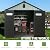 Shaical 6 x 6 FT Outdoor Storage Shed Heavy-Duty Waterproof Resin Garden Shed with Lockable Door, Windows & Vents, Outside Plastic Tool Sheds for Patio Furniture, Lawn Mower, Bike