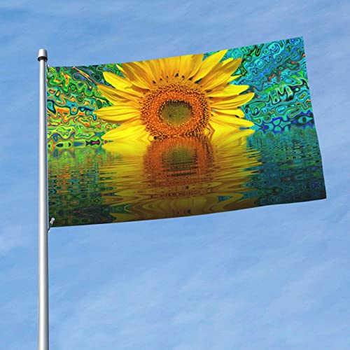 Outdoor Flags Sunflower, Blossom, Bloom, Flora Summer Garden Flag Double Sided 3x5FT Yard Flags for Spring Holiday Garden Decor Outside, Lawn, Porch, Balcony by BOXIMIAO - Image 2