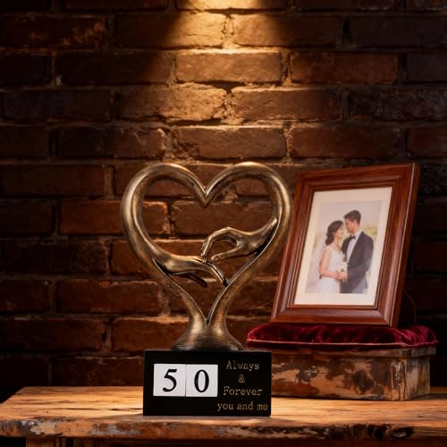 Estatua decorativa en forma de corazón para parejas miniatura 7