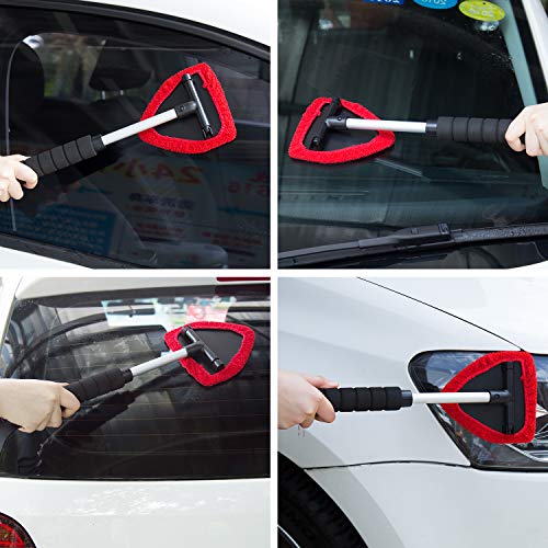 image for AD AIDO Windshield Cleaner, with Long-Reach Handle, Unique Car Pivotin