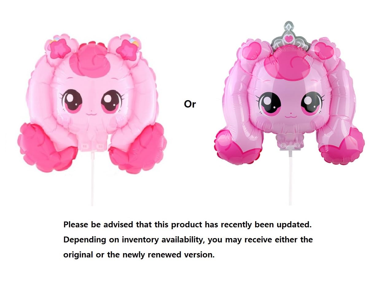 Photo 1 of 1 Count, Catch Teenieping Heartsping Balloon Stick Set, Officially Licensed Product (E)