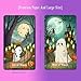 LINGYILY Spooky Cute Tarot Deck, 78 Tarot Cards for Beginners with Guidebook Witchy Oracle Cards, Premium 400GSM Glossy Finish, Easy Shuffle Divination Gift