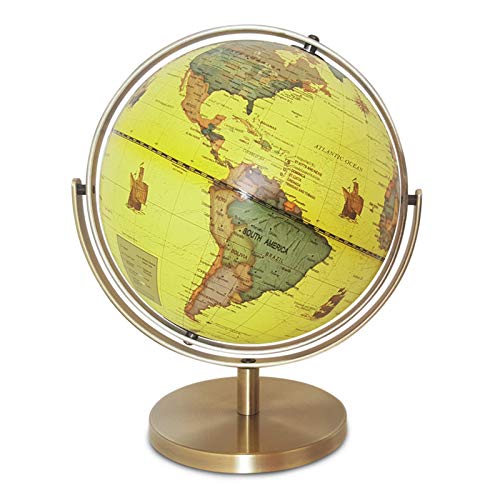 ZEIYUQI Globo Antiguo para Aprender 25 Cm,Globo Terráqueo Qpara Enseñanza Escolar para...