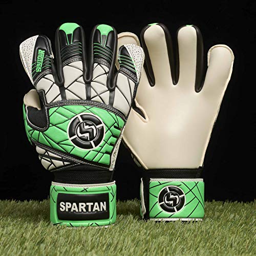 Gants de football pour enfants et gardien de but homme femme SAVIOUR vert taille 5