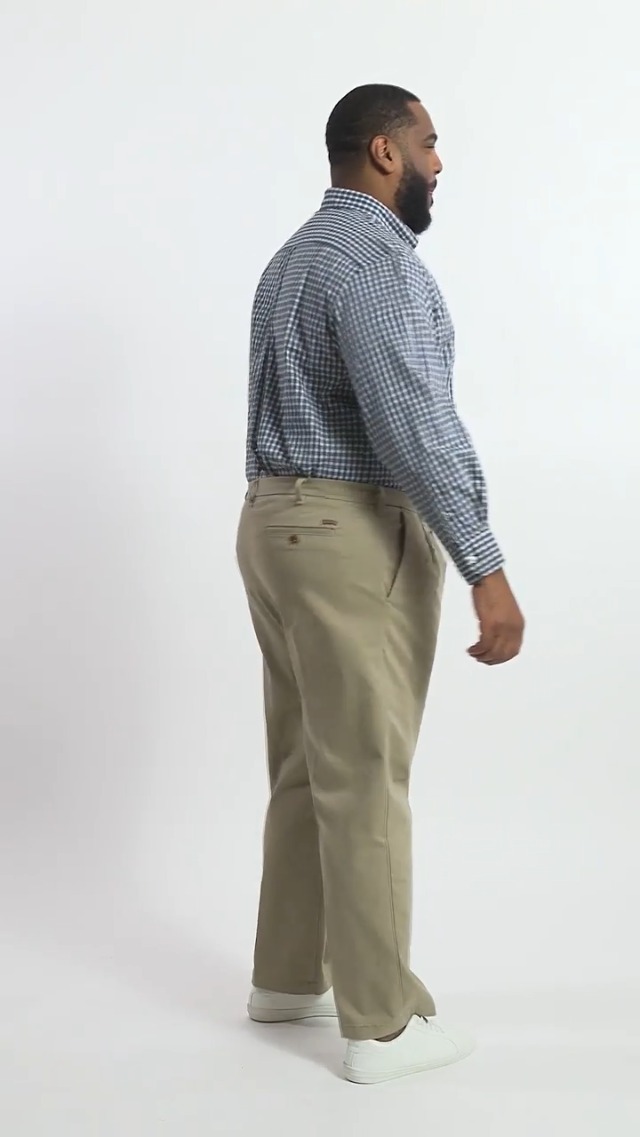 IZOD Men's Big and Tall Performance Stretch Pleated Pant