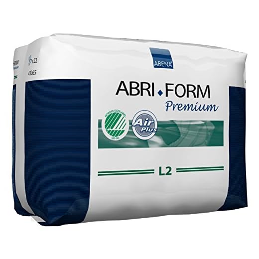 Abena Abri-Form Premium Incontinence Briefs, Level 2, (Extra Small To Extra Large Sizes) Large, 88 Count