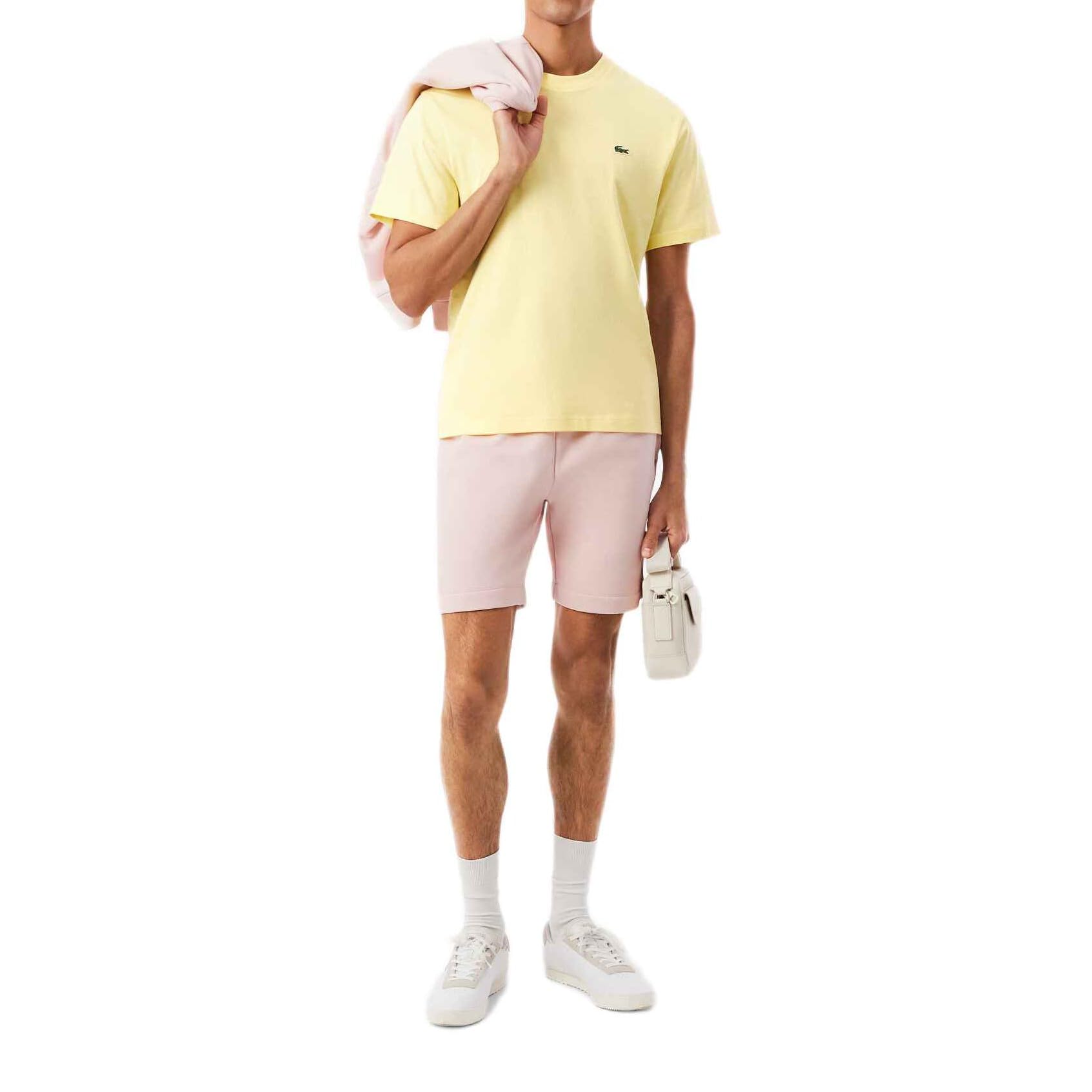 Lacoste Algodón Camiseta para Hombre Jaune M
