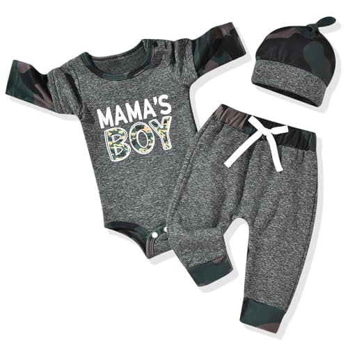 Image of Aalizzwell Newborn Infant Baby Boys Fall Winter Outfit