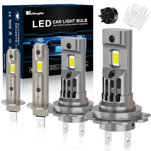 Ampoule LED H1 H7 de phare de voiture 90W 18000lm sans polarité 2PCS