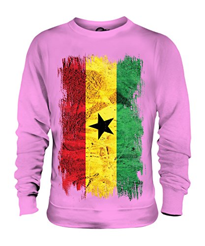Sweat-shirt homme femme Ghana drapeau grunge Candymix pull streetwear vintage