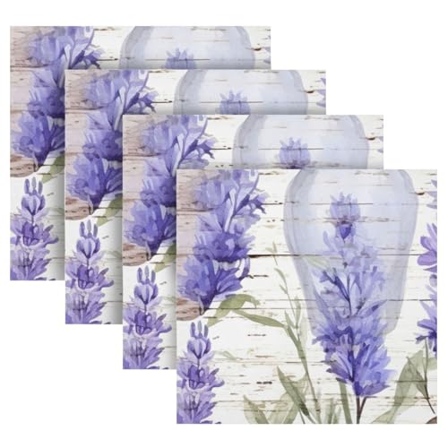 Servilletas de Tela Kigai Lavanda Set x4 50.8x50.8 cm miniatura 5