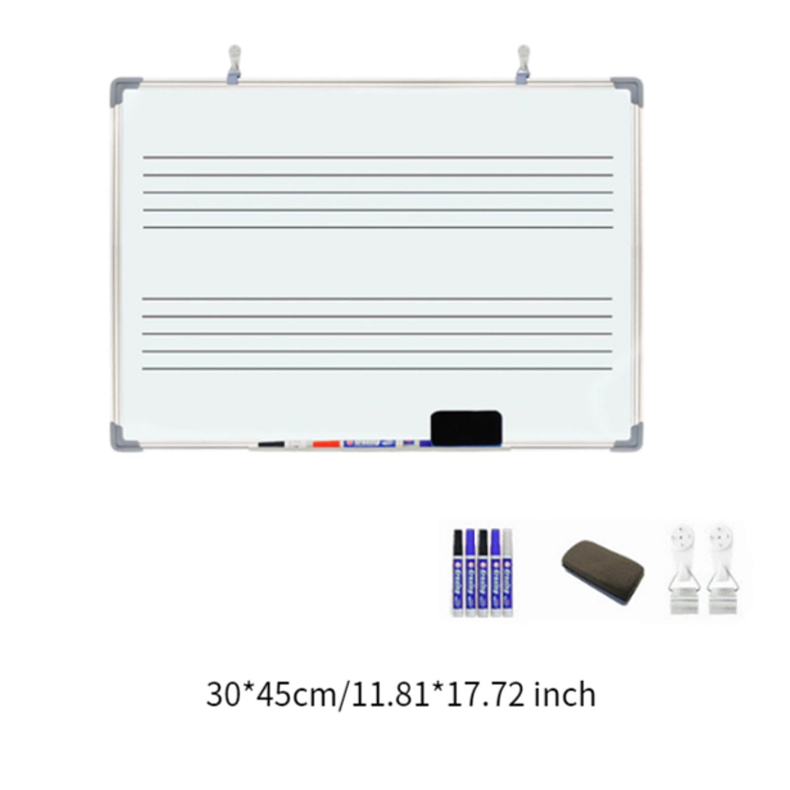 Sharplace Tableau Blanc de Musique effaçable, Notes de Musique, Tableau Blanc pour la Cuisine, Enseignants de Musique, Notes de Clavier, Musiciens