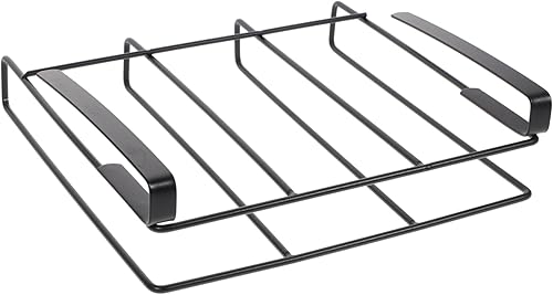 BESTonZON Estante colgante de acero inoxidable para tabla de cortar, negro, 20 pulgadas