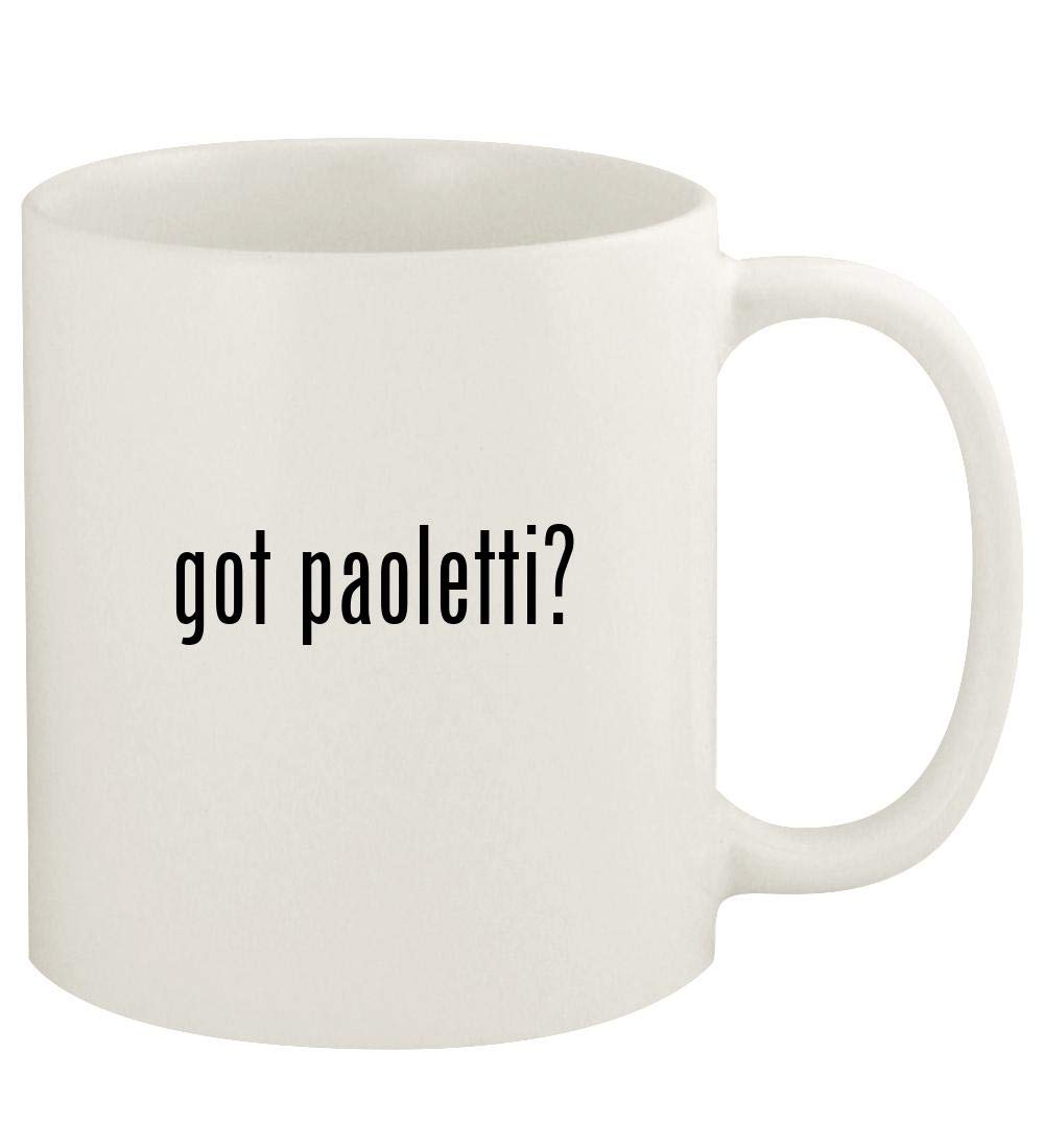 got paoletti? - 11oz Ceramic White Coffee Mug Cup, White
