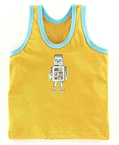 Image of KIKE Newborn Baby Printed Sleeveless Regular Fit Vest for Kids Pack of 3