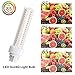 Lustaled Gx24 4-Pin Base LED Bulb, 12W G24q PL-C Horizontal Recessed Light 26W CFL Lamp Equivalent for Kitchen Light Pendant Lamp Dining Room, Warm White 3000K, 4-Pack (Remove/Bypass The Ballast)