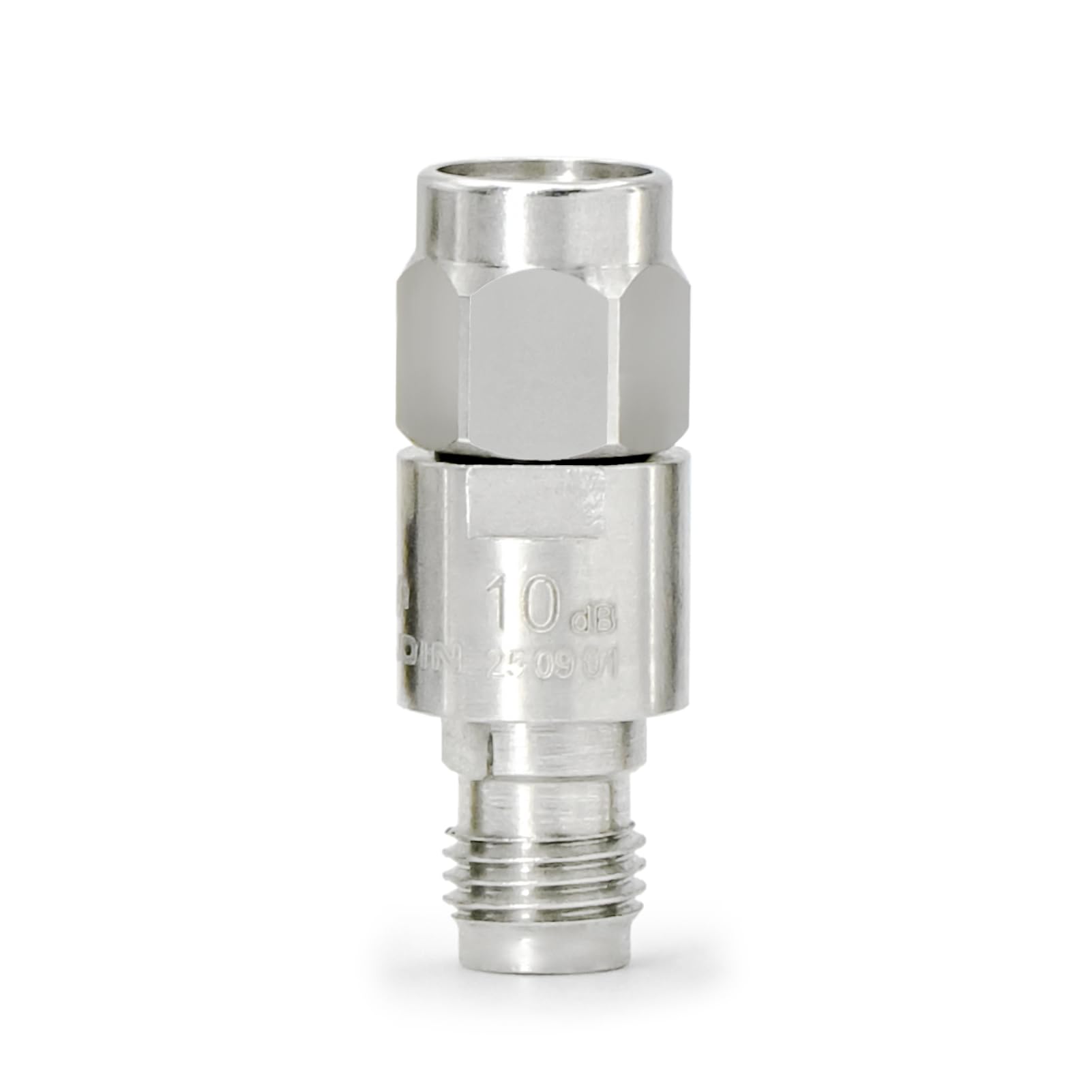 TOJOIN 12,4 GHz 10 dB RF attenuatore coassiale 2 W 50 Ohm SMA maschio a femmina RF coassiale SMA Attenuatore, regolatore di attenuazione fisso, 5 pezzi, attenuatore in rame
