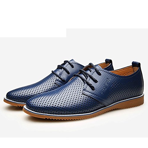 Chaussures d'été en cuir perforé légères pour marcher tous les jours