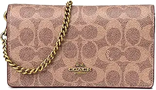 COACH コーチ コーティングキャンバス カーフレザー シグネチャー カラーブロック コンバーチブル ベルトバッグ 3way チェーン ショルダー 斜め掛け クラッチ ウエスト ヒップバッグ タン×ラスト 72161
