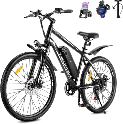 TWOFISH Electric Bike, 26" Electric Mountain Bike for Adults with...