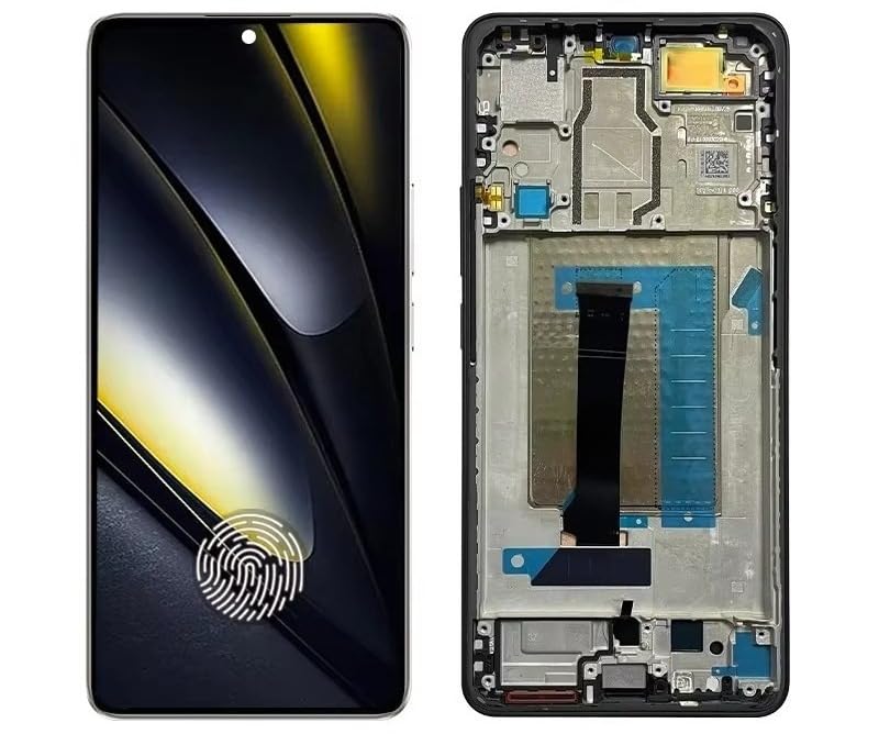 SHOWGOOD AMOLED Écran tactile LCD de rechange pour Xiaomi Poco F6 24069PC21G Noir avec cadre