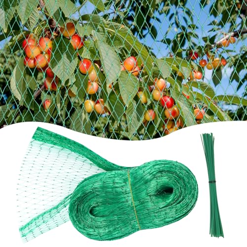 4 * 10M Filet Jardin Vert,Filet Anti Oiseaux,Plante Filet de Protection, pour Protéger Les Fruits, Les Semences et Les Cultures de l’Attaque des Oiseaux.