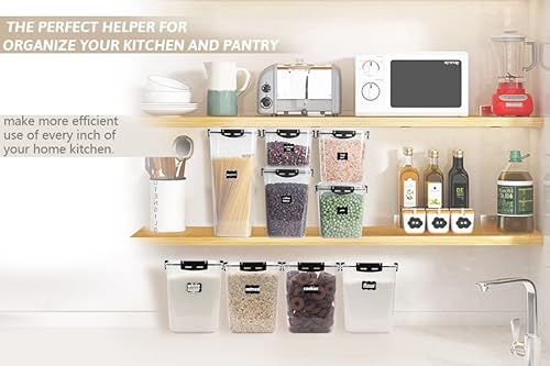 Casa Lingo Airtight Food Storage Containers With Lids, 4.4L Large Pantry Organization And Storage For Bulk Food Dry Food Cereal, Set Of 4 Plastic Food Storage Containers #TOP4