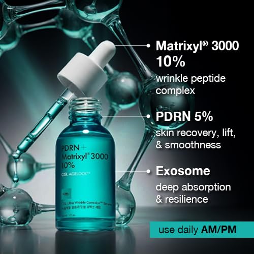 Advanced Wrinkle Repair Peptide Serum, Firming & Fine Line Smoothing, Fragrance-Free, 30 mL (Powered by PDRN 5% + Exosomes + Matrixyl® 3000 Peptides)
