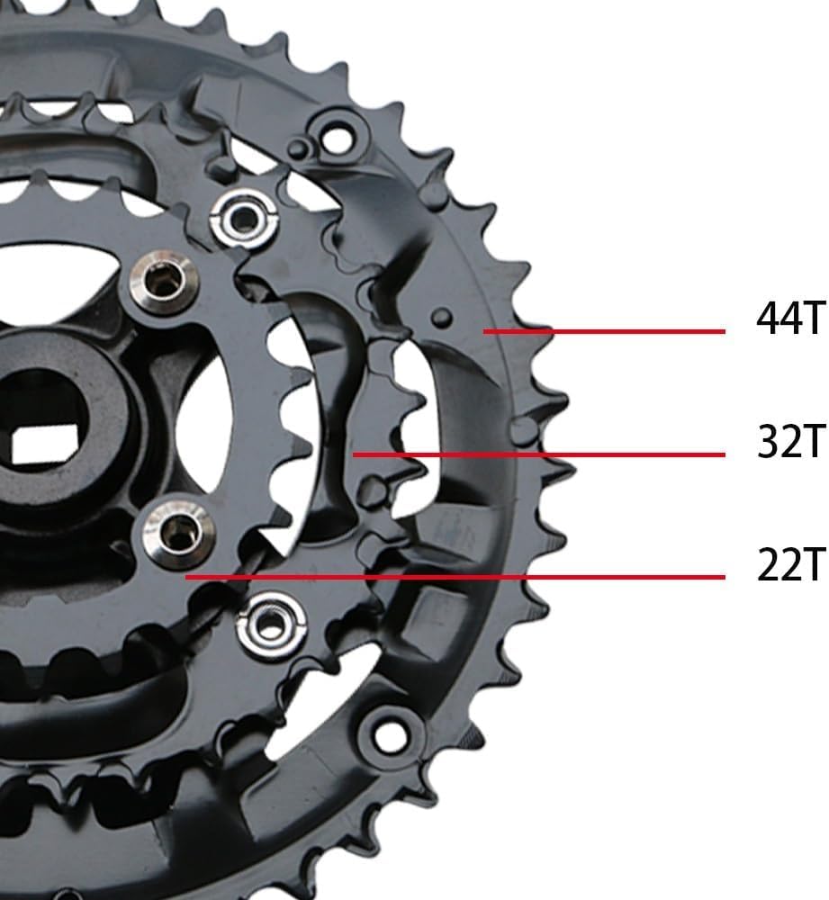 Amazon | 22-32-44T トリプルチェーンリング自転車クランク