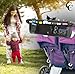 Double Stroller Organizer for Bob Duallie and Baby Jogger City Mini GT2 - Double Parent Stroller Caddy Organizer with Insulated Cup Holder and Cooler Bag, Double Baby Stroller Accessories