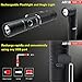 Klarus AR10 Adjustable-Head Flashlight Work Light USB Rechargeable 1080 Lumens Bundle with 2 Extra Energizer CR123A Batteries and Lumintrail USB Adapters