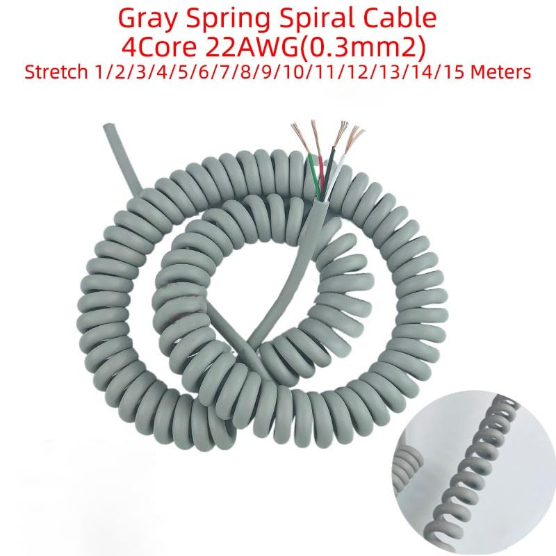 Cable retráctil de 0,3 mm2 elástico que evita enredos en herramientas móviles 3