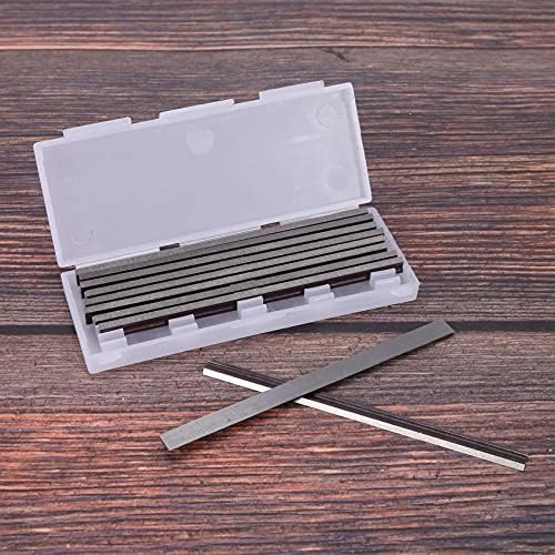 10Pcs Reversible High Speed Steel Blades 82Mm X 5.5Mm for Cutting Soft Hard Ply-Wood Board Woodworking