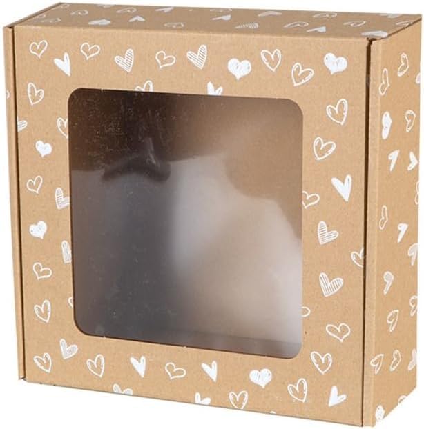 Scatola per torte di 20 x 20 x 20 cm con manico e finestra - Azucren per 3, 20