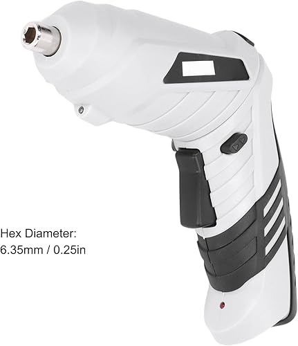 Miniatura 5 de Destornillador eléctrico, juego de destornilladores inalámbricos con 2 puntas, destornillador eléctrico de mano para reparación de perforación, kit