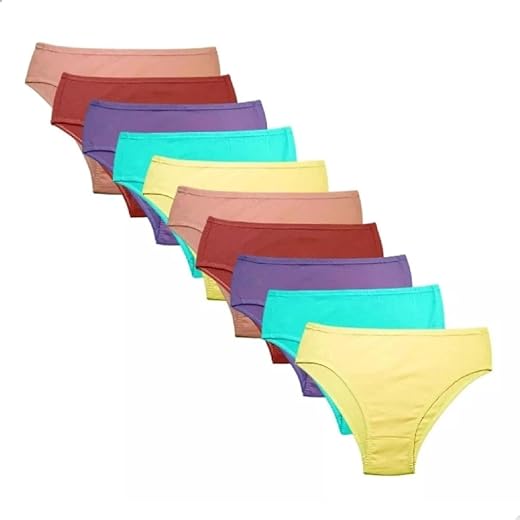 Kit 10 Calçolas Senhora Algodão Calcinha Idosa Conforto